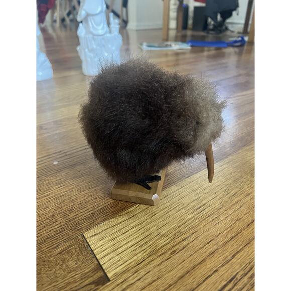 Other - Handcrafted New Zealand Kiwi Bird - Real Opossum Fur & Rimu Wood